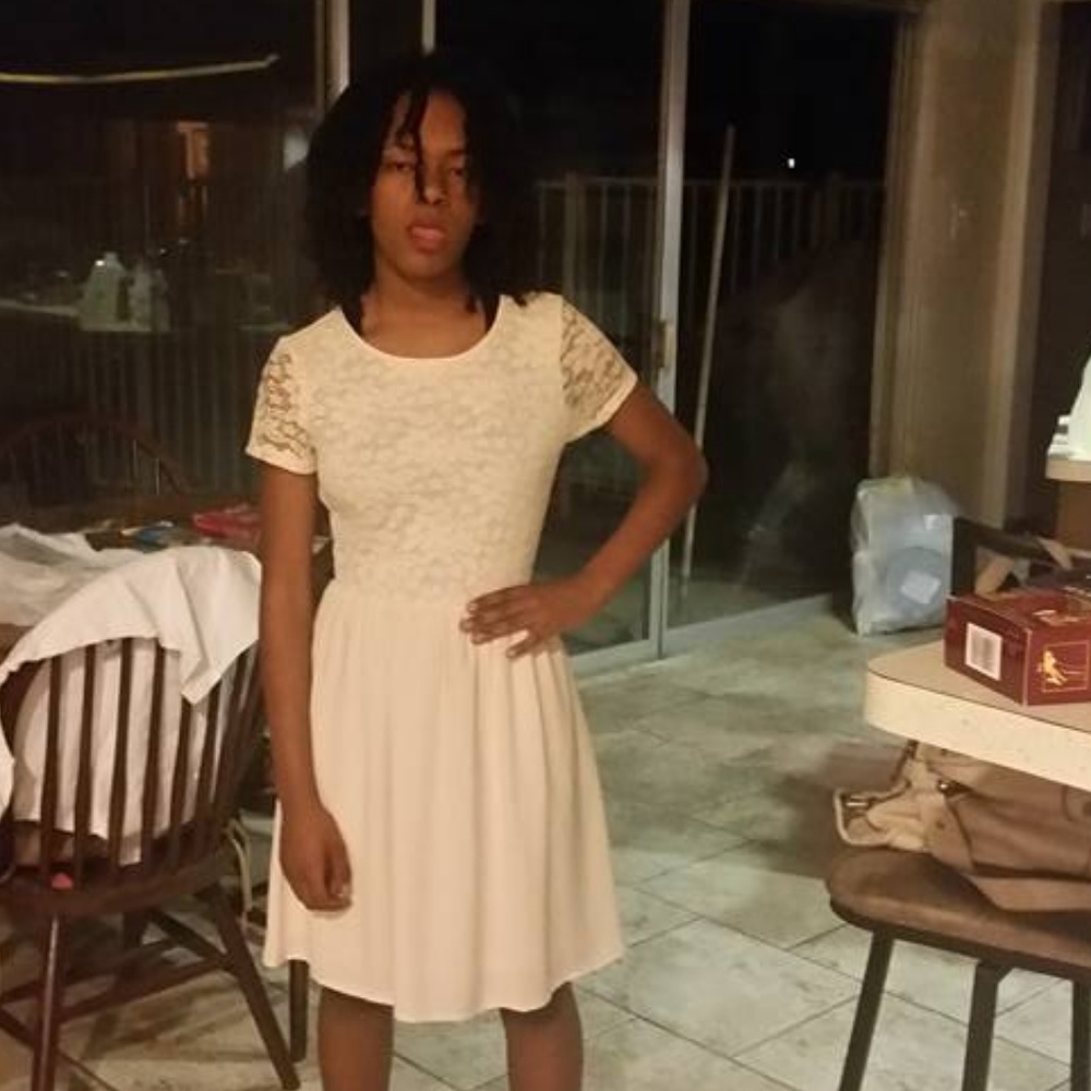 Beige Junior Dress
